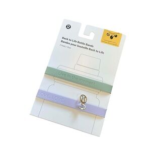 NWT Lululemon back to life bottle bands FAINT LAVENDER/FOG GREEN